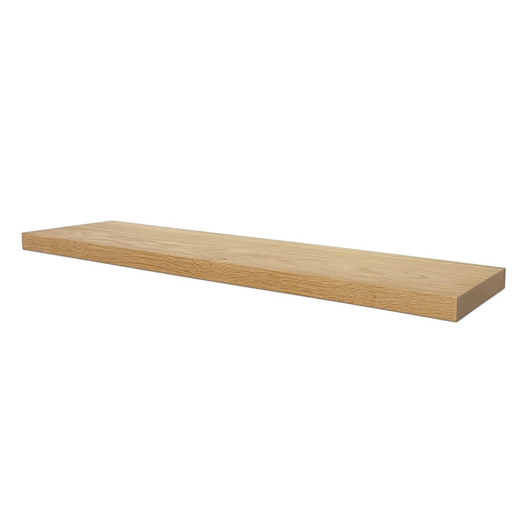 Linear Floating Timber Shelf in American Oak (30mm Thickness ...